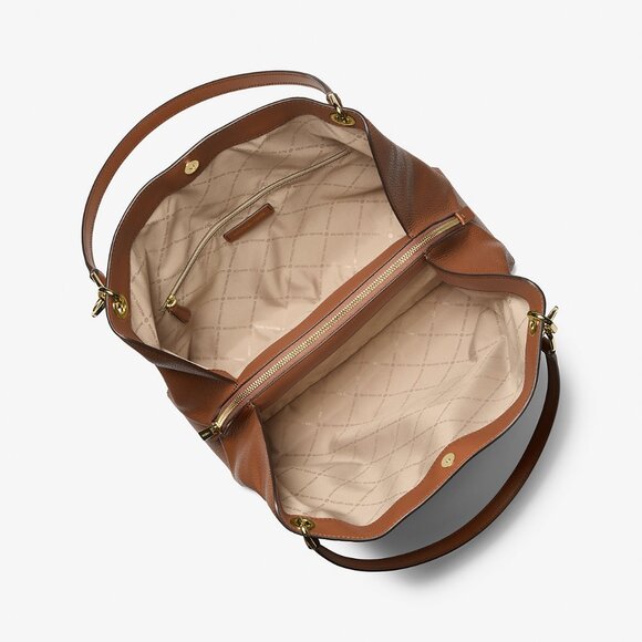 Michael Kors Christina Large Pebbled Leather Shoulder Bag - Picture 3 of 9